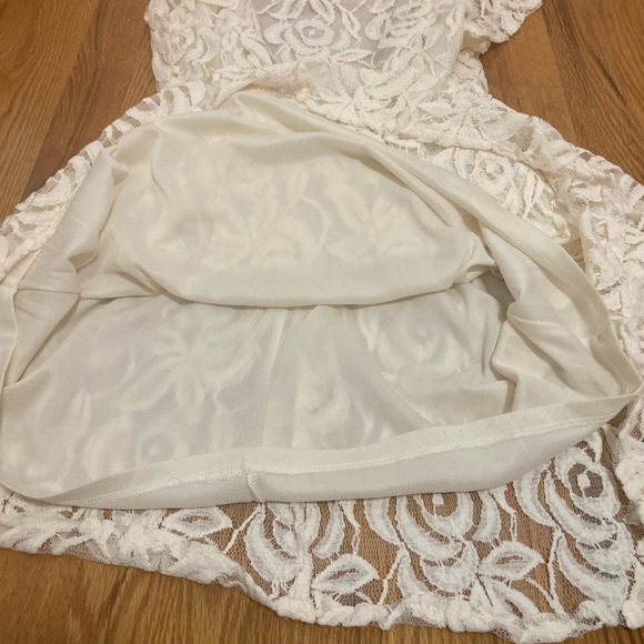 H&M Divided Off-White Dress with Lace - Size 4 US - Picture 7 of 7